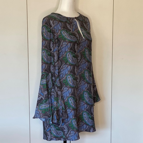 Elizabeth & James Mabel Paisley silk mini-dress XS - Picture 4 of 14